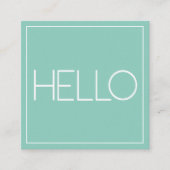 Modern Pastel | Vierkant Visitekaartje (Voorkant)