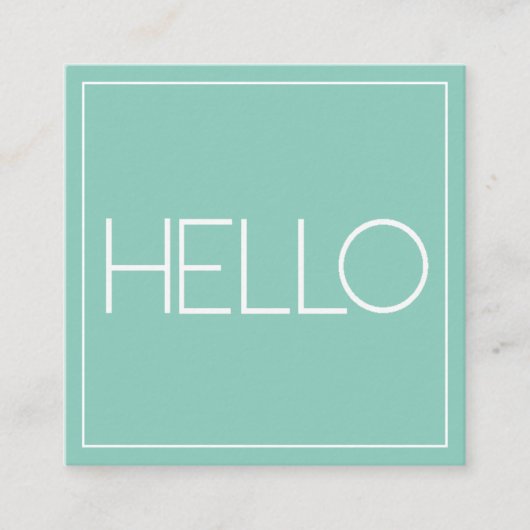 Modern Pastel | Vierkant Visitekaartje (Voorkant)