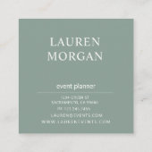 Modern Pastel | Vierkant Visitekaartje (Achterkant)