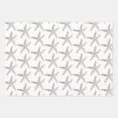 Modern  pastel zeesterpatroon inpakpapier vel (Voorkant 3)