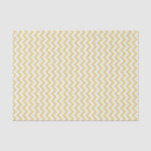 Modern pastelgeel en wit chevron patroon tissuepapier