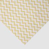 Modern pastelgeel en wit chevron patroon tissuepapier (Detail)