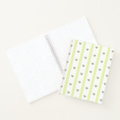 modern pastelhart en strepen Groen Notitieboek (Binnen)