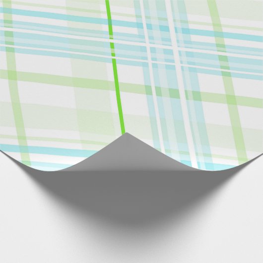 Modern Pastelkleurig Geruit Inpakpapier (Hoek)