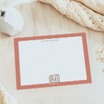 Modern pastelkoraalmonogram gepersonaliseerd Notit Notitieblok<br><div class="desc">Notitieblok met een prachtig pastelkleurpalet met een gepersonaliseerd monogram en ontwerp op een geometrische manier. Dit ontwerp komt op verschillende achtergrondkleuropties die u kunt vinden in een 'Pastel Modern Monogram Business'-collectie in onze winkel.</div>