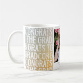 Modern pastelregenboogtypografie-afstuderen koffiemok (Links)