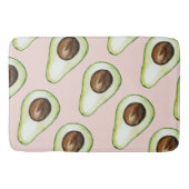 modern pastroze en groen anticonceptiepatroon badmat (Voorkant)