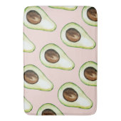 modern pastroze en groen anticonceptiepatroon badmat (Voorkant Verticaal)