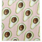 modern pastroze en groen anticonceptiepatroon douchegordijn (Voorkant)