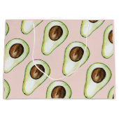 modern pastroze en groen anticonceptiepatroon groot cadeauzakje (Voorkant)