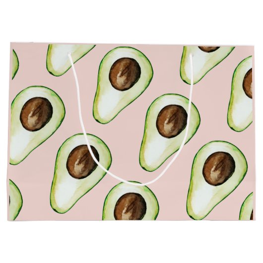 modern pastroze en groen anticonceptiepatroon groot cadeauzakje (Achterkant)