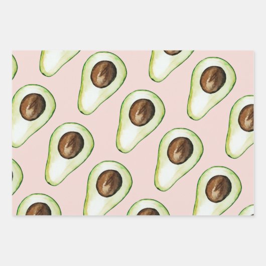 modern pastroze en groen anticonceptiepatroon inpakpapier vel (Voorkant)