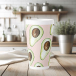 modern pastroze en groen anticonceptiepatroon latte mok<br><div class="desc">modern pastroze en groen anticonceptiepatroon</div>