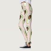 modern pastroze en groen anticonceptiepatroon leggings (Links)