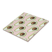 modern pastroze en groen anticonceptiepatroon tegeltje (Zijkant)