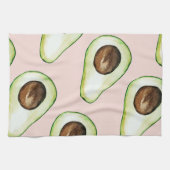 modern pastroze en groen anticonceptiepatroon theedoek (Horizontaal)