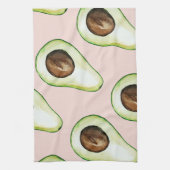 modern pastroze en groen anticonceptiepatroon theedoek (Verticaal)