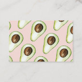 modern pastroze en groen anticonceptiepatroon visitekaartje (Voorkant)