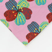 Modern Patchwork Patroon Fleece Deken (Hoek)