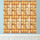 Modern Patchwork Pattern Collage Canvas Afdruk (Insitu (Houten vloer))