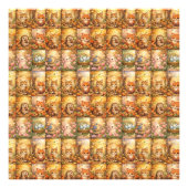 Modern Patchwork Pattern Collage Foto Afdruk (Voorkant)