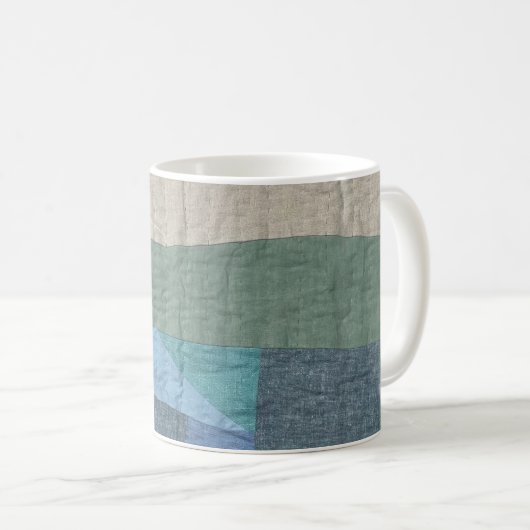 Modern Patchwork Quilt Mug Koffiemok (Voorkant rechts)