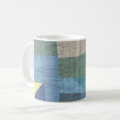 Modern Patchwork Quilt Mug Koffiemok (Voorkant links)