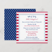 Modern Patriottisch 4 juli Zomerbarbecuefeest Kaart (Voorkant / Achterkant)