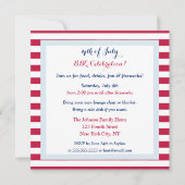 Modern Patriottisch 4 juli Zomerbarbecuefeest Kaart (Voorkant)