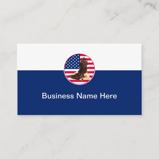 Modern patriottisch gewaardeerde Visitekaartjes (Voorkant)