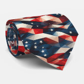 modern patriottisch prisma stropdas (Opgerold)