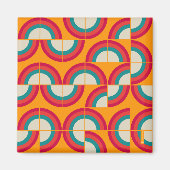 modern patroon 2 uit de midden eeuw magneet (Voorkant)