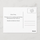 Modern patroon bedankt Briefkaart (Achterkant)