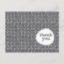 Modern patroon bedankt Briefkaart