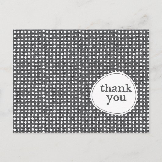 Modern patroon bedankt Briefkaart (Voorkant)