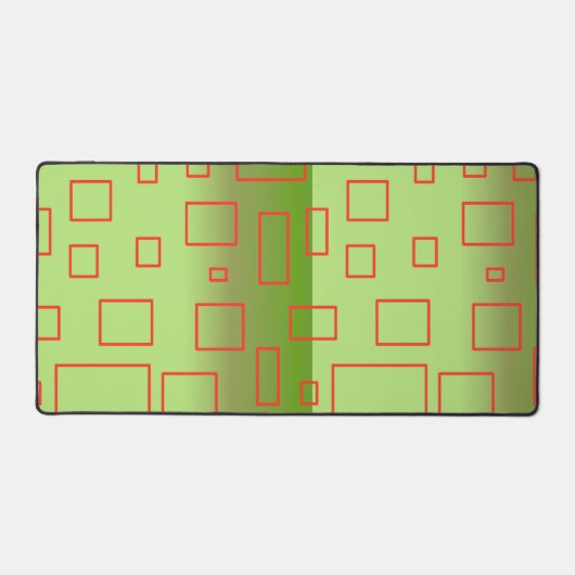 Modern patroon groen bureaumat (Voorkant)