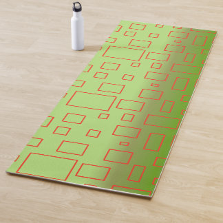 Modern patroon groen geometrisch ontwerp yogamat