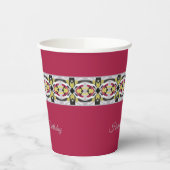 Modern patroon met Bourgogne Papieren Bekers (Links)