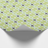 modern patroon met groene en turkooizen cadeaupapier (Hoek)