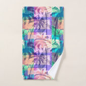 Modern patroon met helder tropisch palm bad handdoek (Handdoek)