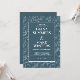 Modern patroon met slikken. Weddensuitnodiging Kaart