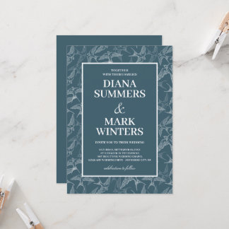 Modern patroon met slikken. Weddensuitnodiging Kaart