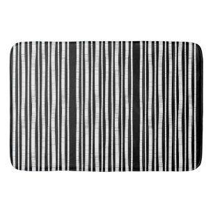 Modern patroon met verticale strepen badmat