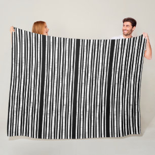 Modern patroon met verticale strepen fleece deken