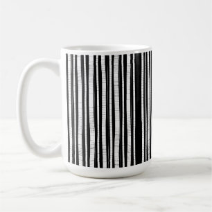Modern patroon met verticale strepen koffiemok