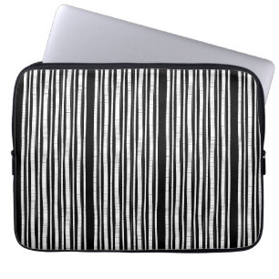 Modern patroon met verticale strepen laptop sleeve