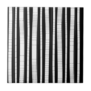 Modern patroon met verticale strepen tegeltje