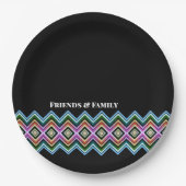 Modern patroon met zwart papieren bordje (Voorkant)