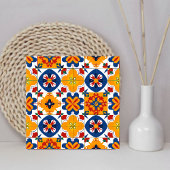 Modern patroon Mexicaans Portugees Kleurrijk Tegeltje