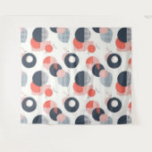 Modern patroon uit het midden van de eeuw wandkleed (Voorkant (horizontaal))